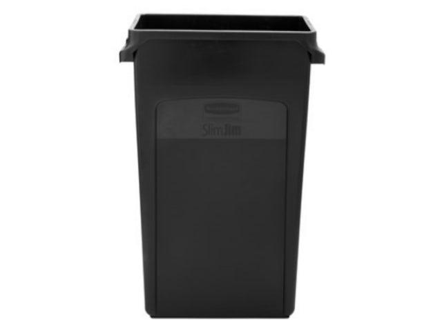 Contenedor Slim Jim® 87 litros Negro Rubbermaid - Tienda Rubbermaid Colombia