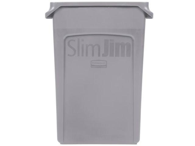 Contenedor Slim Jim® 87 litros Gris Rubbermaid - Tienda Rubbermaid Colombia
