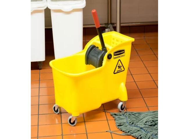 Balde con Escurridor 25 Lts Amarillo Rubbermaid 1887304 - Tienda Rubbermaid Colombia