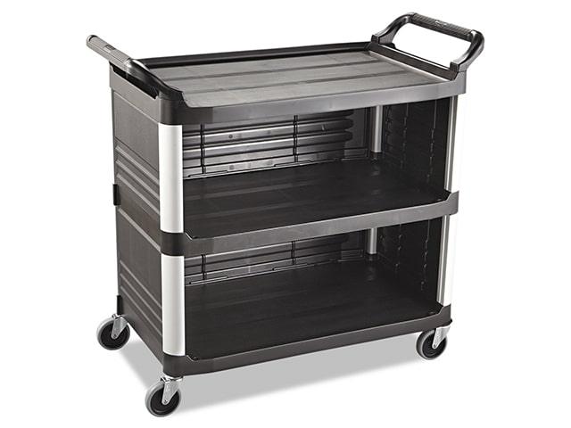 Carro De Servicio Cerrado Xtra® Negro Rubbermaid FG409300BLA – Tienda ...