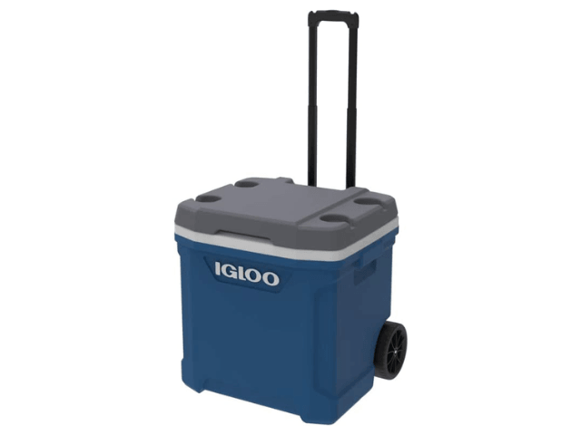 Nevera con Ruedas 56 Litros 60Qt Azul Indigo Igloo - Tienda Rubbermaid Colombia